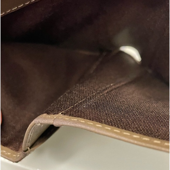 Burberry Blue Label Brown Plaid Canvas Wallet - Picture 7 of 9